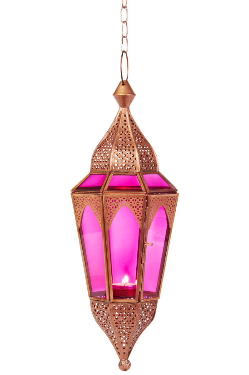 Lampe suspendue indienne Lalita - Rose box