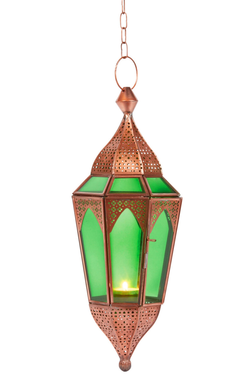Lanterne suspendue Orient Lalita - Vert
