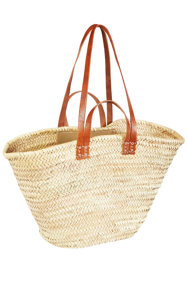 Sac de plage en osier Ibiza Palmera, gra box