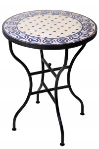 Table en mosaïque marocaine « Spirale »...