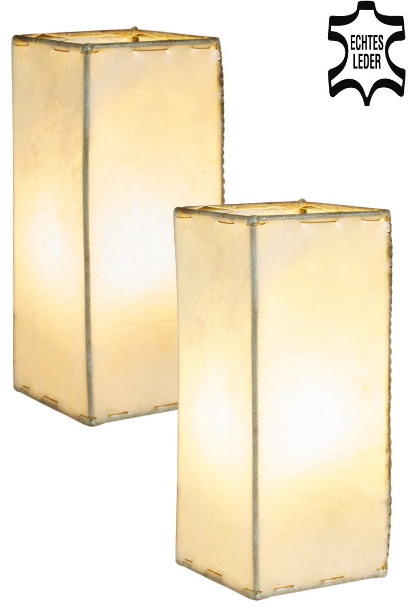 Lot de 2 lampes de chevet Janka, couleur box