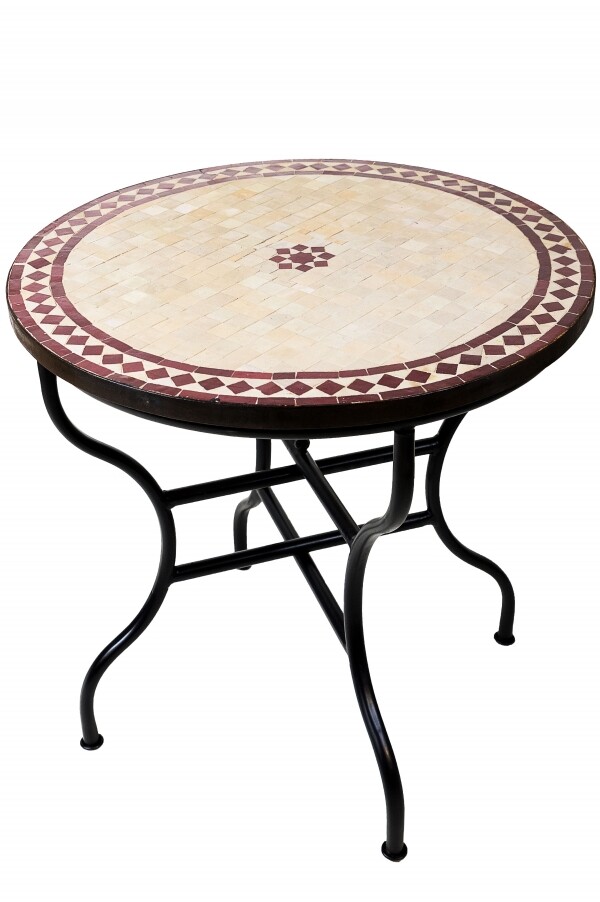 Table en mosaïque marocaine Bilbao  box