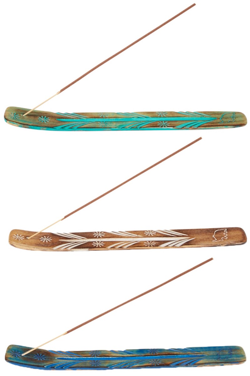 Lot de 3 porte-encens Ashot | Sculptés à la ma