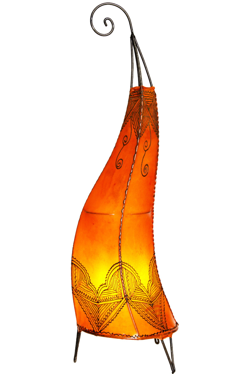 Lampe sur pied Orient Arif orange 70 cm