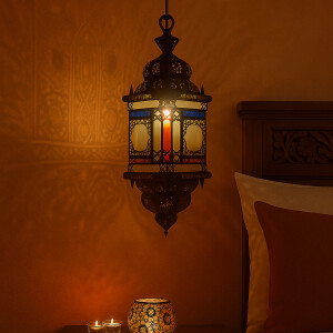 Lampe de plafond Ayam Bunt 70 cm | Suspension marocaine...