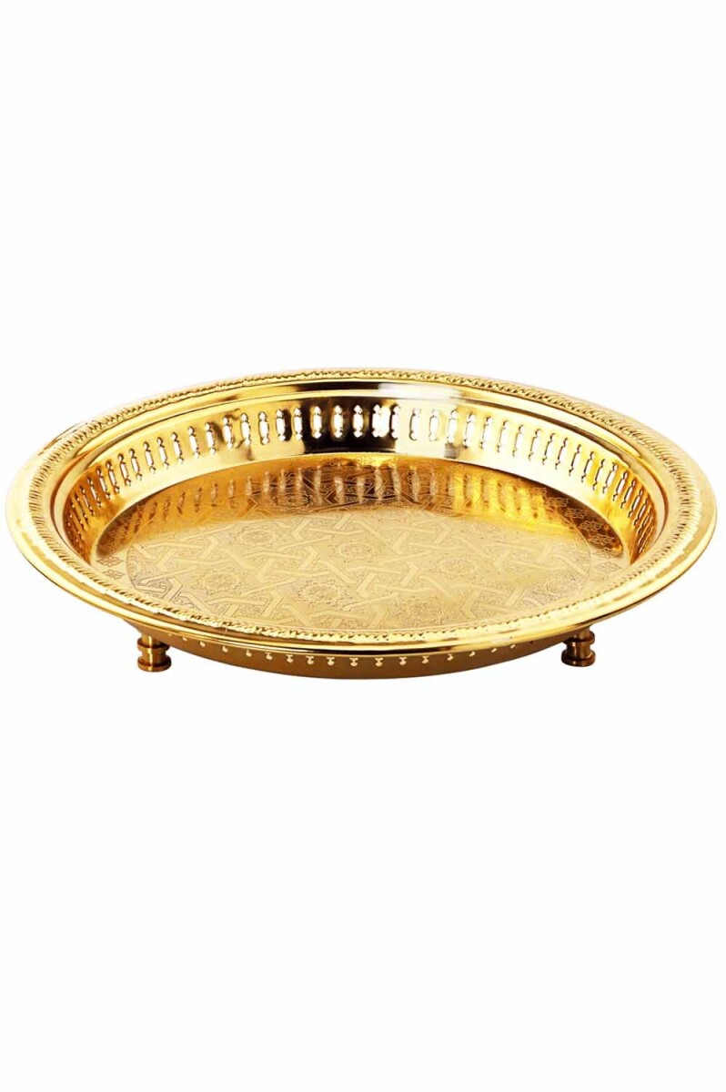 Plateau oriental Juman 40 cm doré
