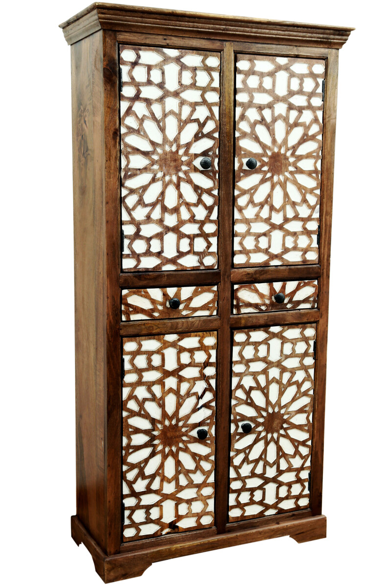Armoire marocaine, armoire dentrée, bois massif, Raba