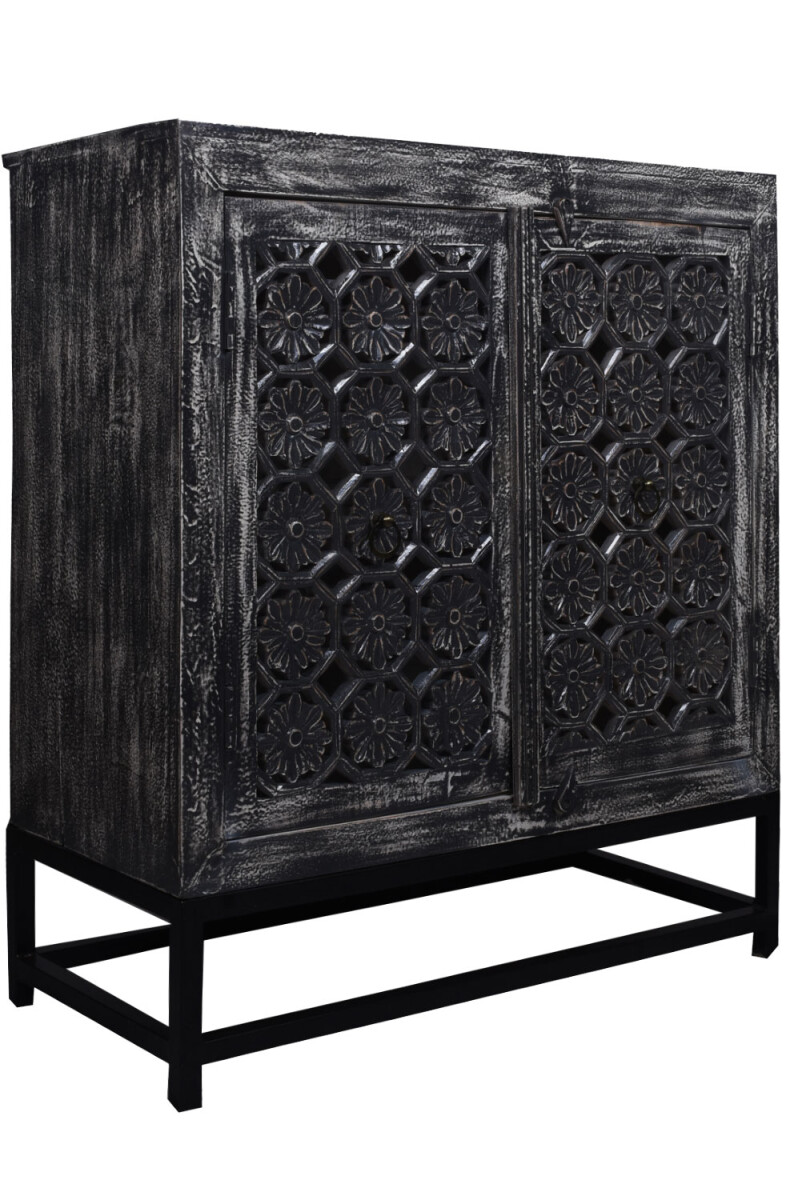 Buffet vintage en bois massif Hatem box