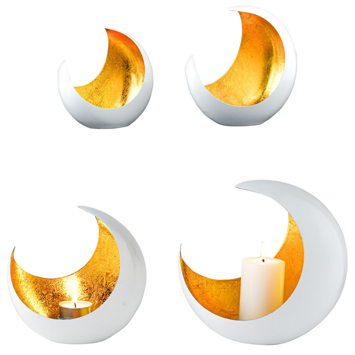 Lot de 2 bougeoirs décoratifs &la box