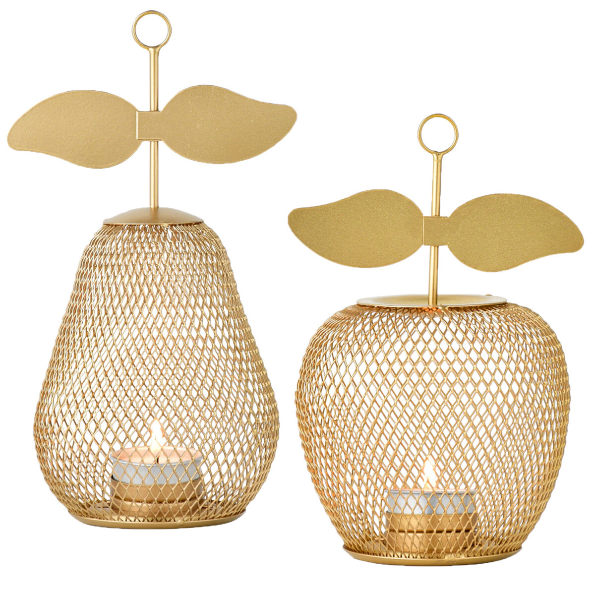 Lot de 2 bougeoirs Aesthetic &laquo; Pear Manzana...