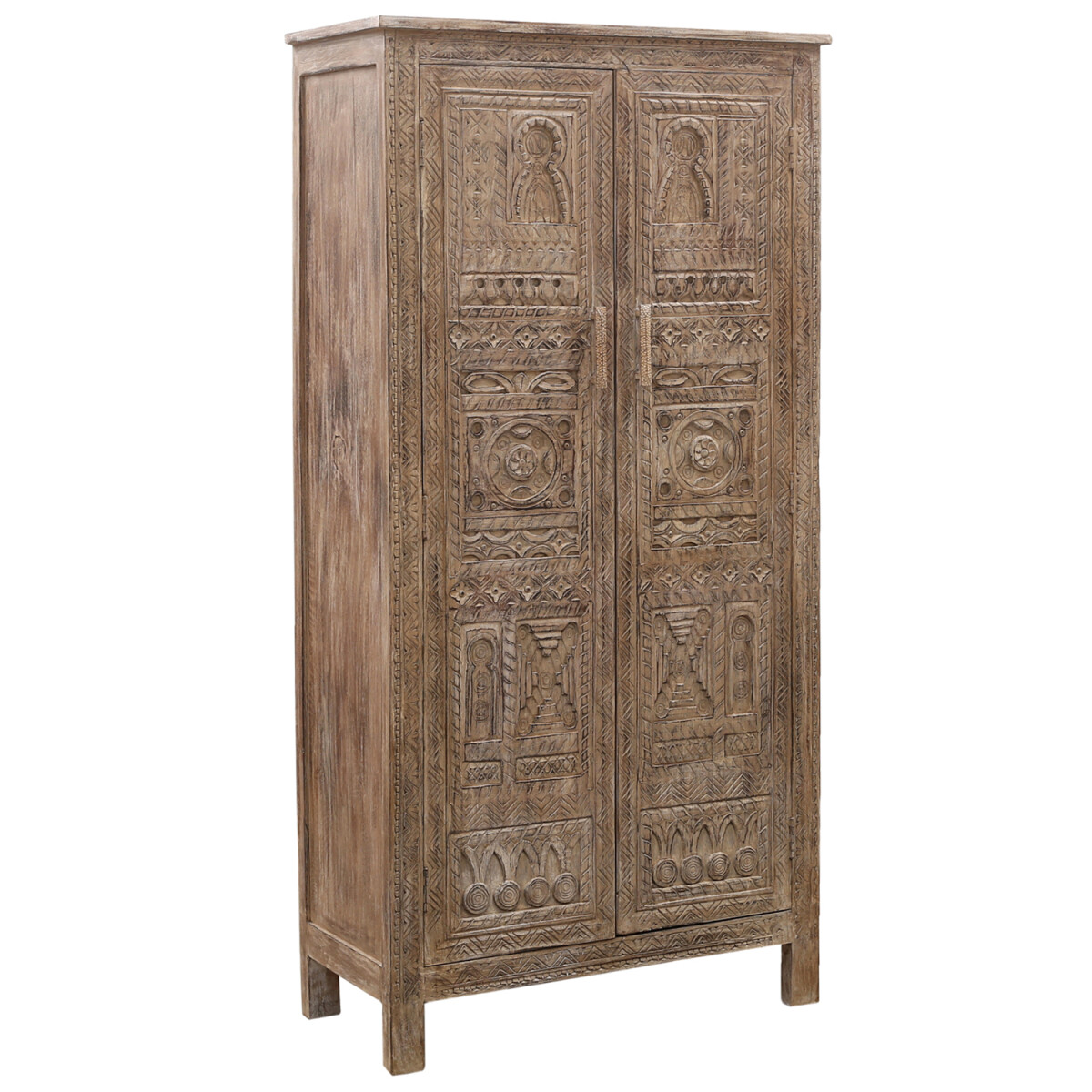 Armoire Aamu 188 cm – Sculptée à la main