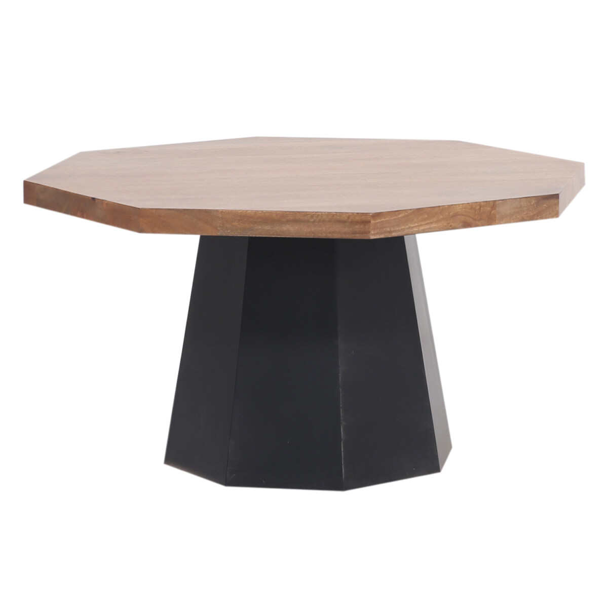 Table basse ronde Adelar 90 cm en bois de manguier massif, f