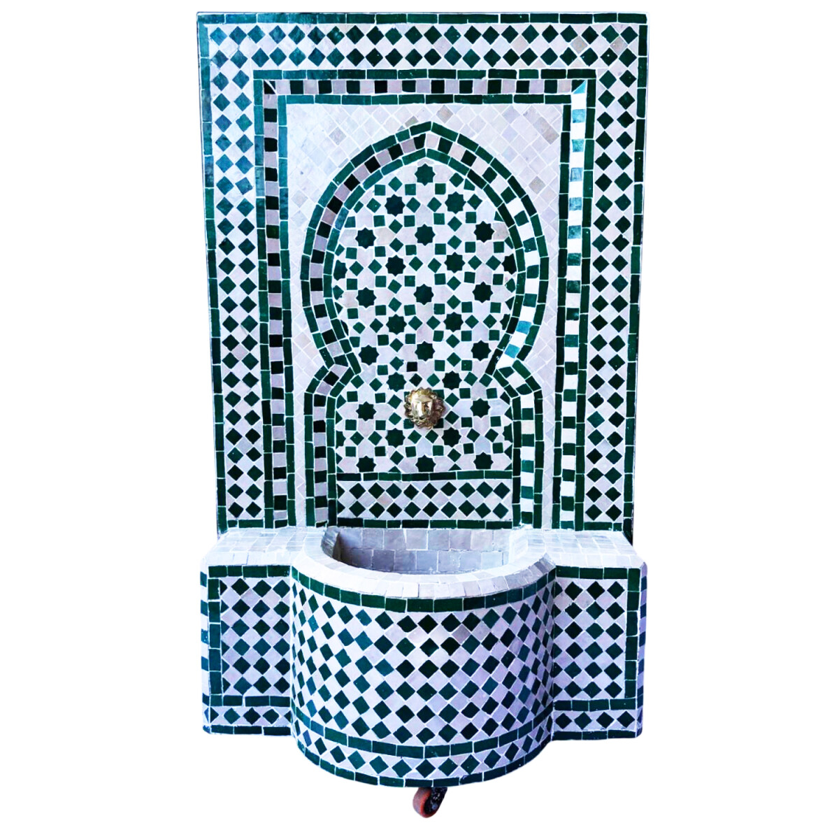 Fontaine de jardin marocaine en mosaïque 107 cm | Fonta
