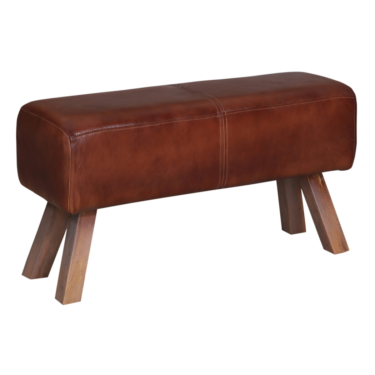 Banc Adenike 85 cm – Banc en cuir avec rembourrage rai