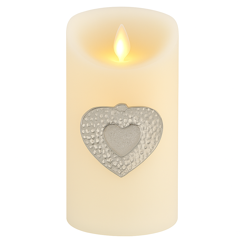 Pique-bougie Caloge A 6 cm argent&eacute box