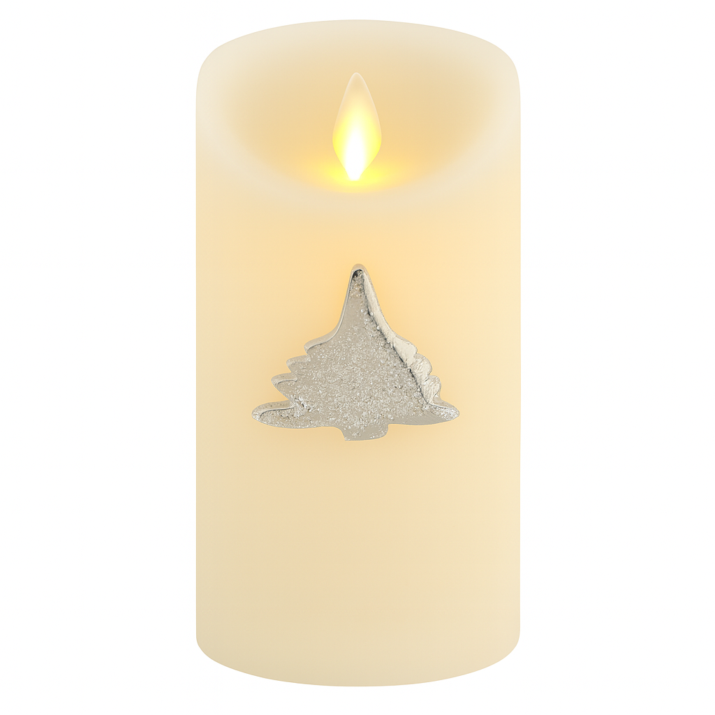 Pique-bougie Caloge B 6 cm argent&eacute box