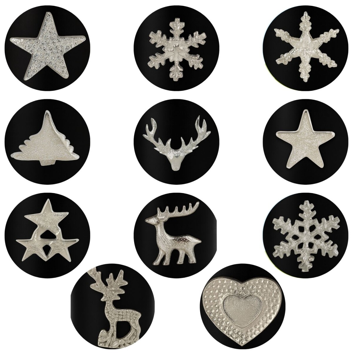 Lot de 11 piques à bougies Caloge box