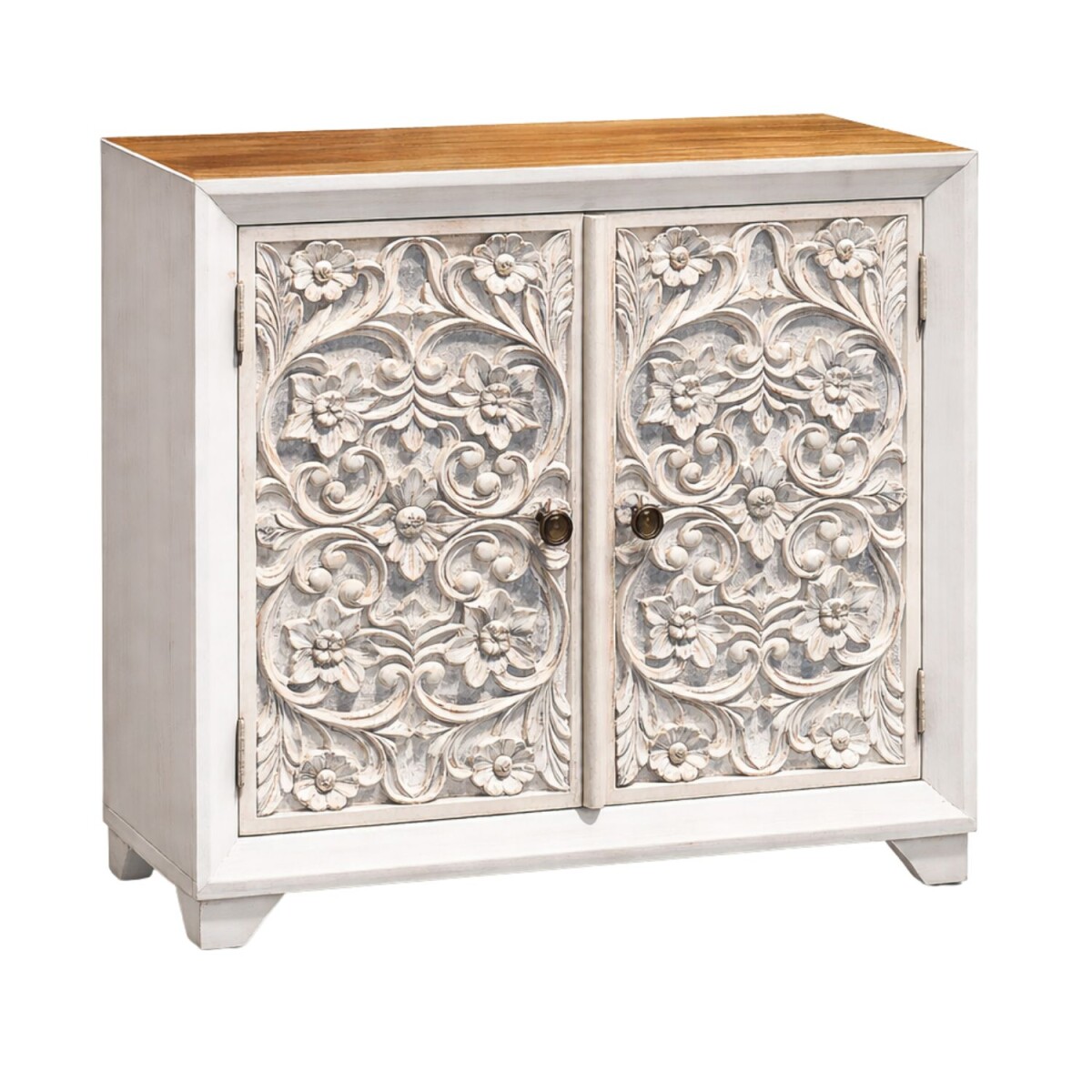 Commode Madan en bois massif sculptée à la mai