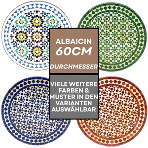 Table en mosaïque marocaine Albaicin, Ø 60 cm...