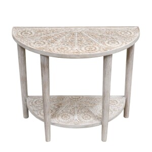 Buffet Tashifa 72 cm en bois massif, style bohème...