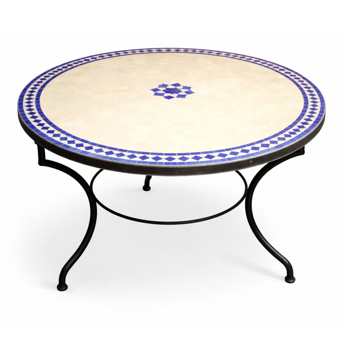 Table en mosaïque marocaine Bilbao 100 cm | Fabriqu&eac