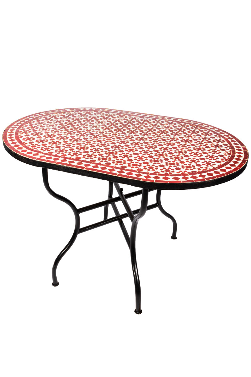 Table en mosaïque marocaine Albaicin 120 x 80 cm | Fabr