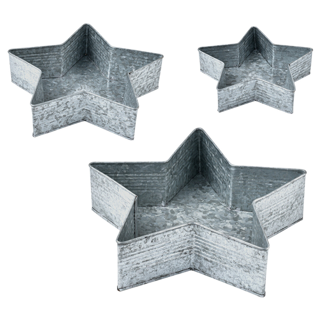 Lot de 3 plateaux de service vintage argentés Palomak