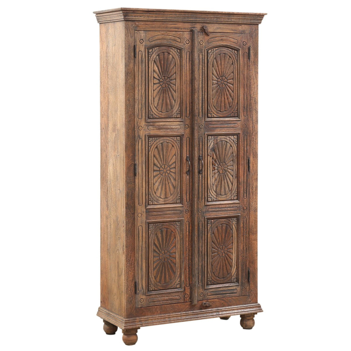 Buffet haut de style vintage, armoire, en bois massif, Omnia