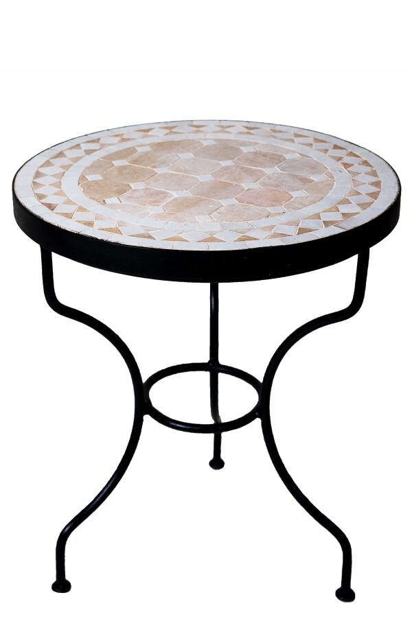 Table en mosaïque Marrakech beige e box