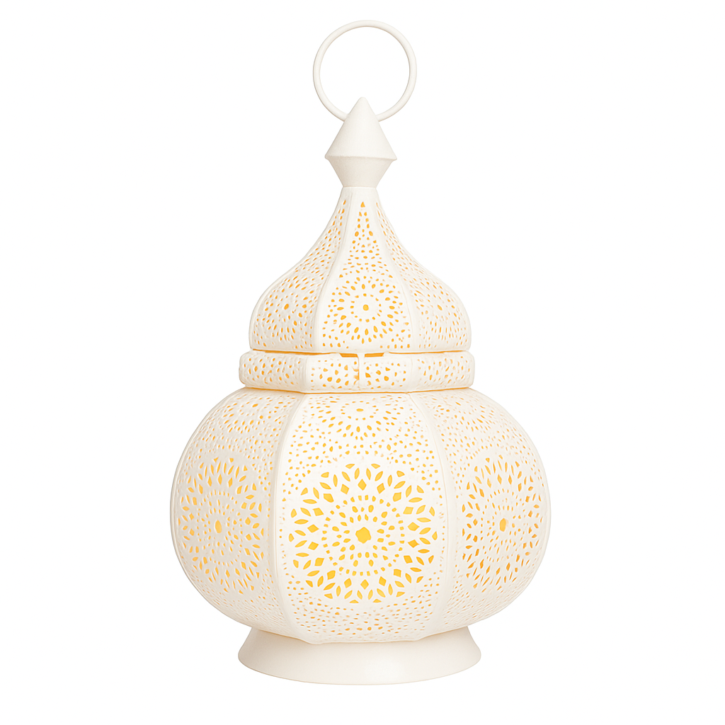 Lanterne orientale indienne Ziva blanche box