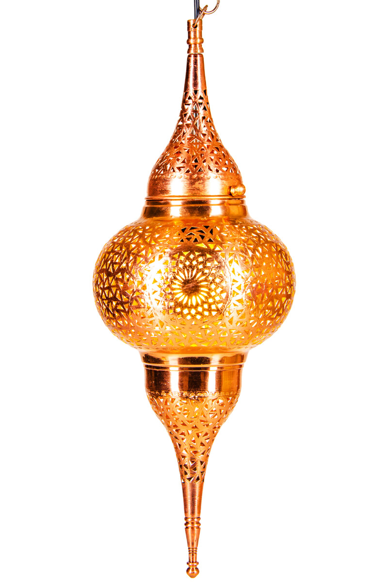 Suspension Hayati en cuivre 55 cm | Lampe marocaine en laito