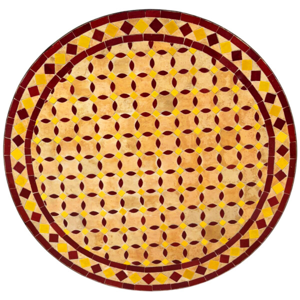 Beige-bordeaux-jaune