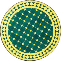 Table en mosaïque marocaine, bleu e 4_2nd